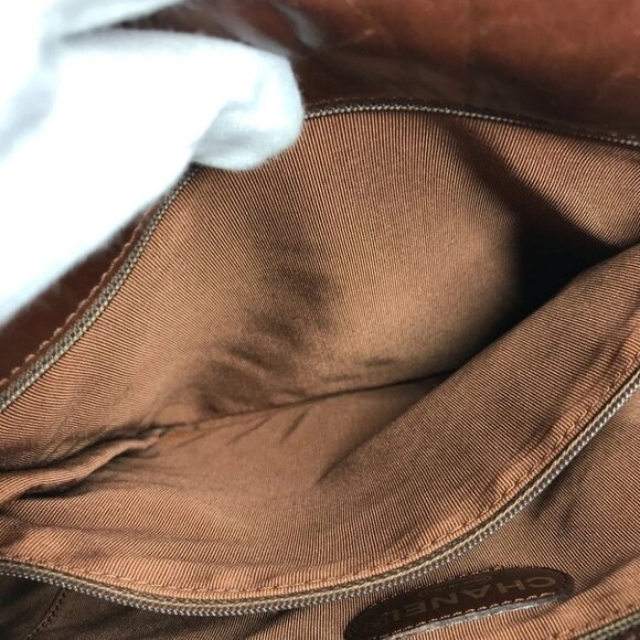 CHANEL CC CC Mark logo Bag Shoulder Bag Tote Bag Raffia / Leather Beige/Brown - Picture 11 of 15